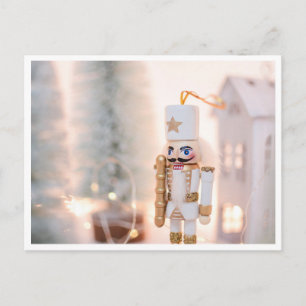 Christmas Nutcracker at winter environment Postcard