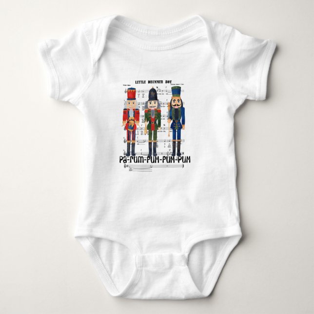 Christmas Nutcracker Baby Bodysuit (Front)