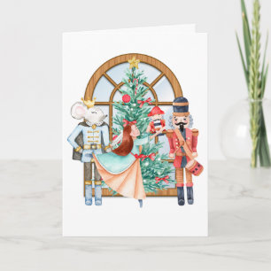 Christmas Nutcracker Ballerina Mouse King  Card