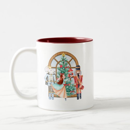 Christmas Nutcracker Ballerina Mouse King  Two_Tone Coffee Mug