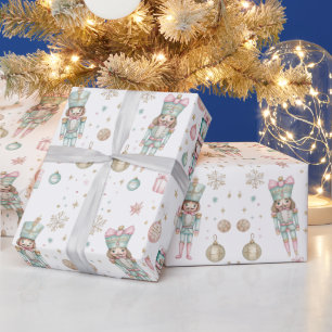 Christmas Nutcracker & Ballerina Wrapping Paper