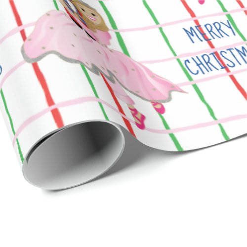 Christmas Nutcracker Ballerina Wrapping Paper