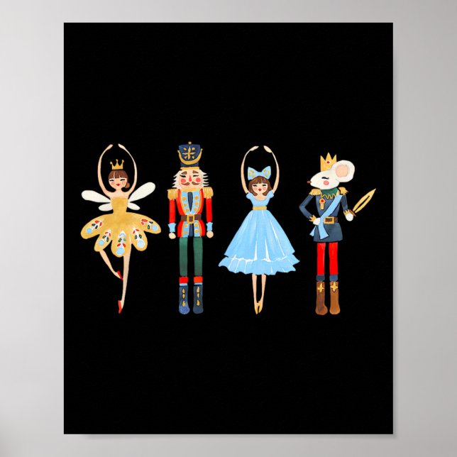 Christmas Nutcracker Ballet Cute Xmas Gifts for Wo Poster (Front)