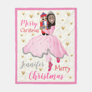 Christmas Nutcracker Ballet Fleece Blanket/Medium Blanket