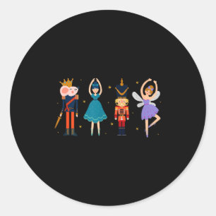 Christmas Nutcracker Ballet - Nutcracker Classic Round Sticker