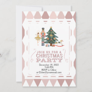Christmas Nutcracker Ballet Party Invitation