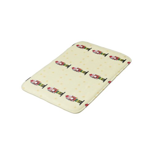 Christmas nutcracker bath mat