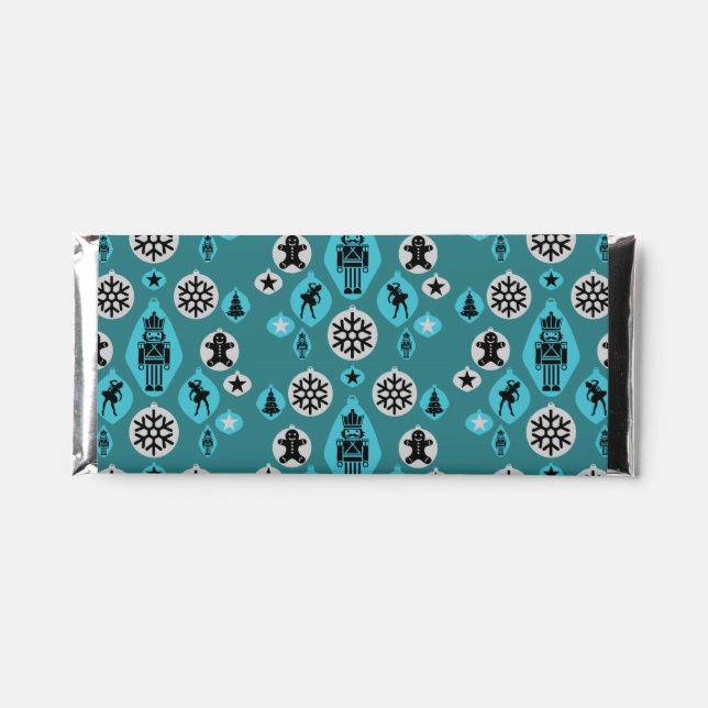 Christmas Nutcracker Baubles Hershey Bar Favors (Front)