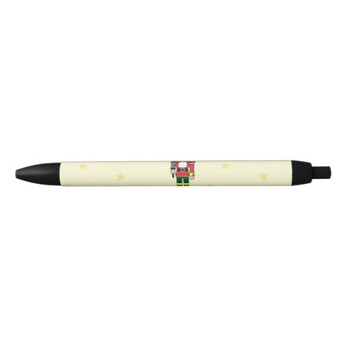 Christmas nutcracker black ink pen