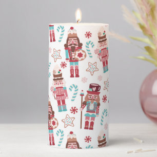 Christmas Nutcracker Candy Baking Festive Holidays Pillar Candle