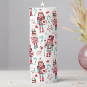 Christmas Nutcracker Candy Baking Festive Holidays Pillar Candle