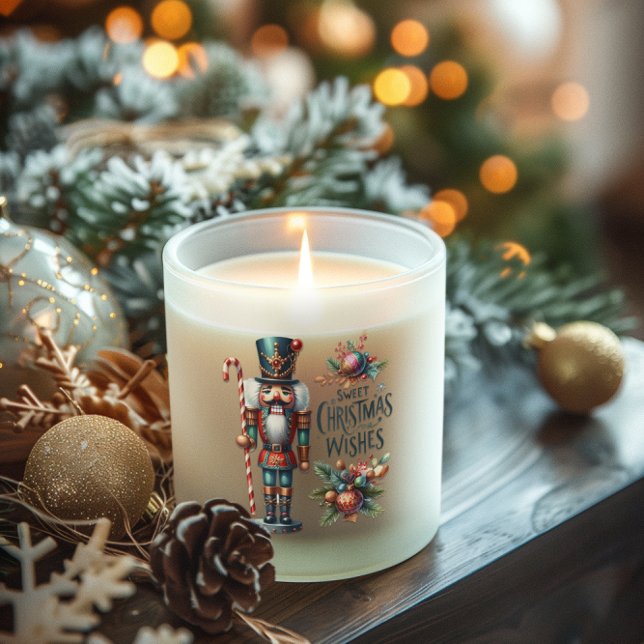 Christmas Nutcracker Candy Cane Christmas Wishes Scented Candle (Creator Uploaded)