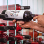 Christmas Nutcracker Candy Cane Christmas Wishes Wine Label<br><div class="desc">Delightful ornament featuring a colorful festive Christmas nutcracker with a candy cane,  Christmas decoration,  and sweet Christmas wishes message,  idea for decorating a Christmas tree.
Personalize this to your family name.</div>