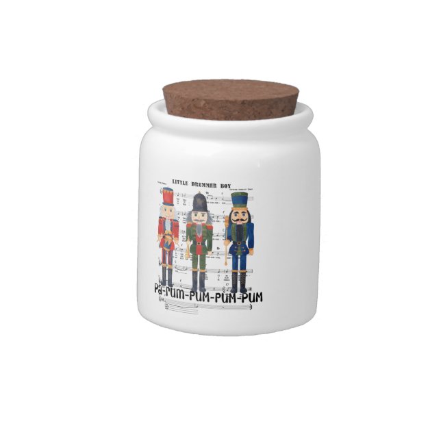 Christmas Nutcracker Candy Jar (Left)