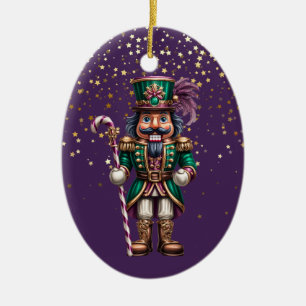 Christmas Nutcracker Ceramic Ornament