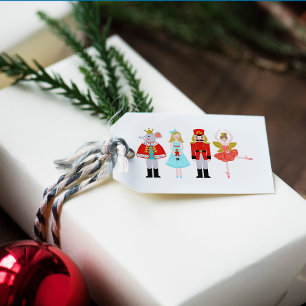 Christmas Nutcracker Character Illustrations Gift Tags