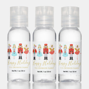 Christmas Nutcracker Character Illustrations Hand Sanitizer