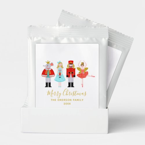 Christmas Nutcracker Character Illustrations Hot Chocolate Drink Mix