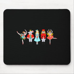 Christmas Nutcracker Character Illustrations Mouse Pad