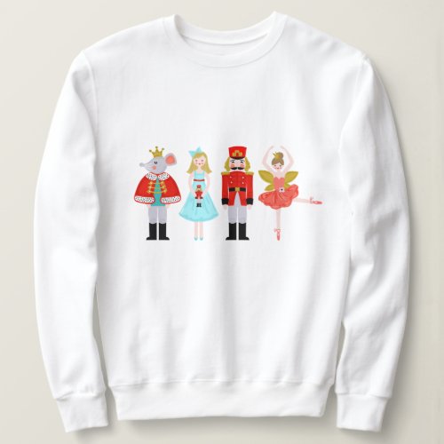 Christmas Nutcracker Character Illustrations Sweatshirt