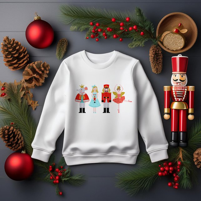 Christmas Nutcracker Character Illustrations Sweatshirt (Creator Uploaded)