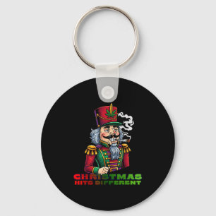 Christmas Nutcracker Christmas Hits Different  Keychain