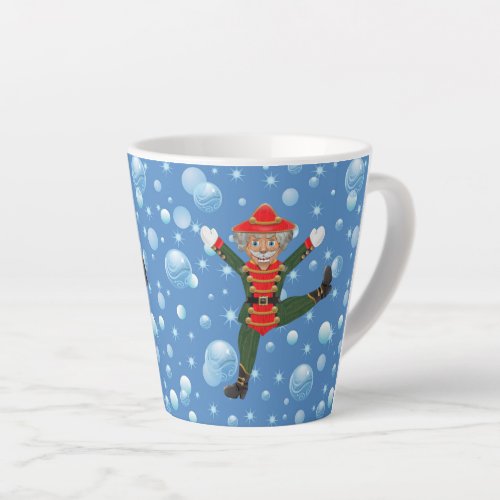 Christmas Nutcracker Dancer Rustic Wood Latte Mug