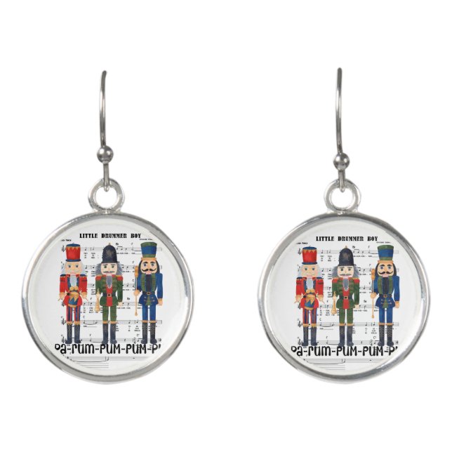 Christmas Nutcracker Earrings (Front)