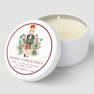 Christmas Nutcracker Family Name Custom Holidays Mini Candle Favors
