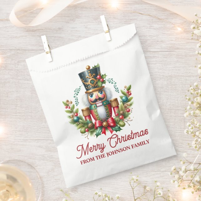 Christmas Nutcracker Favor Bag (Clipped)