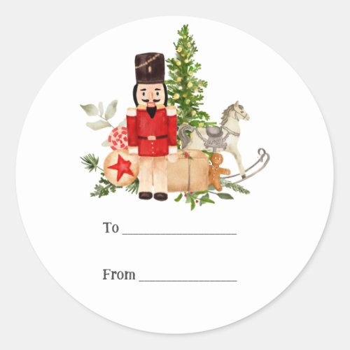 Christmas Nutcracker Festive Holiday  Gift Tag