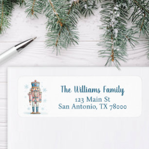 Christmas Nutcracker Holiday Address Label