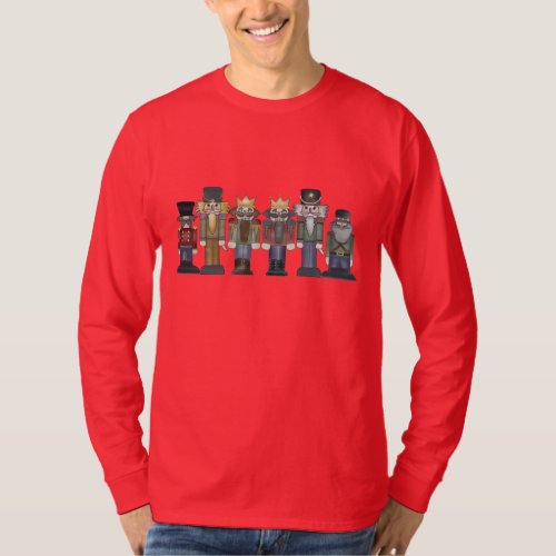 Christmas Nutcracker Holiday cartoon t_shirt