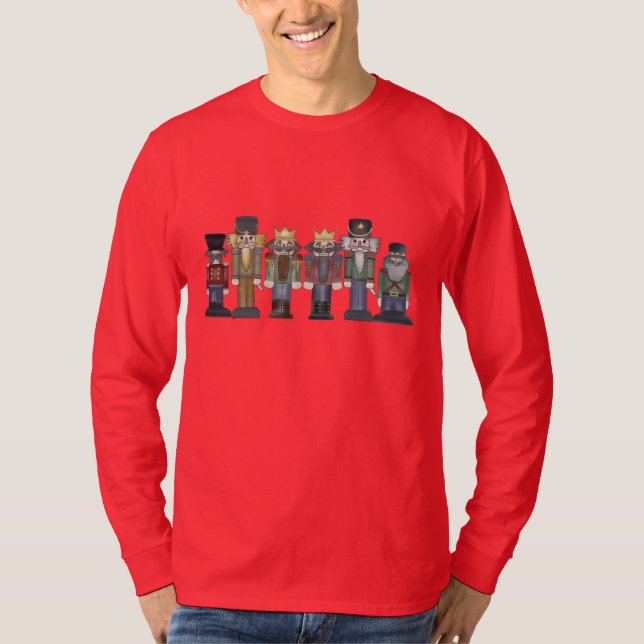 Christmas Nutcracker Holiday cartoon t-shirt (Front)