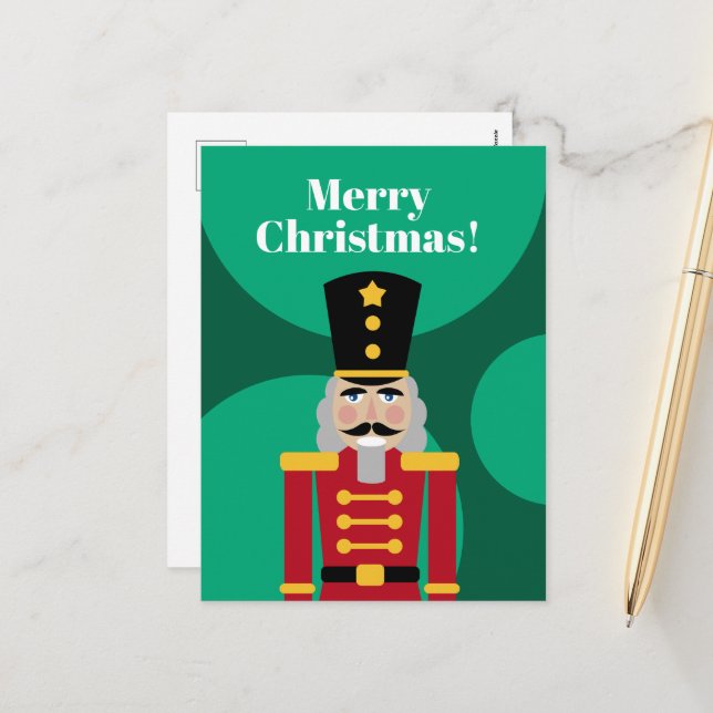 Christmas nutcracker Holiday postcards (Front/Back In Situ)