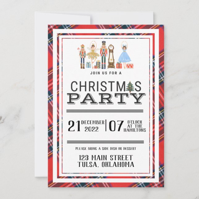 Christmas Nutcracker Invitations (Front)