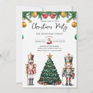 Christmas Nutcracker Isolated Invitation