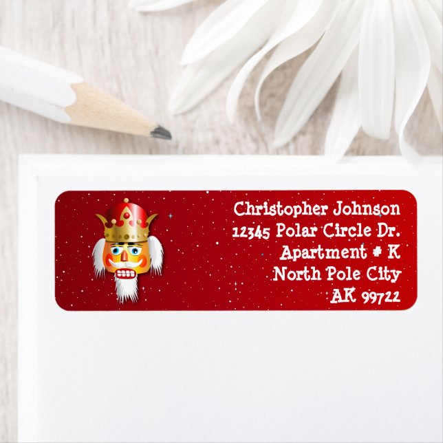 Christmas Nutcracker King Label (Insitu)