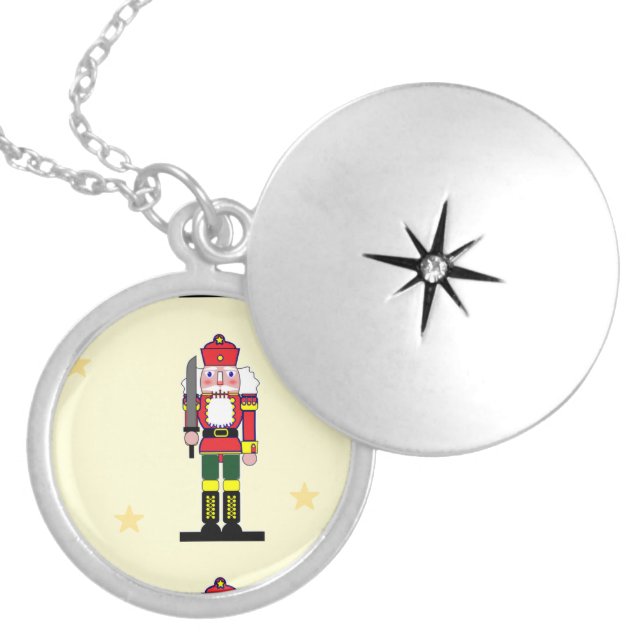 Christmas nutcracker locket necklace (Front)