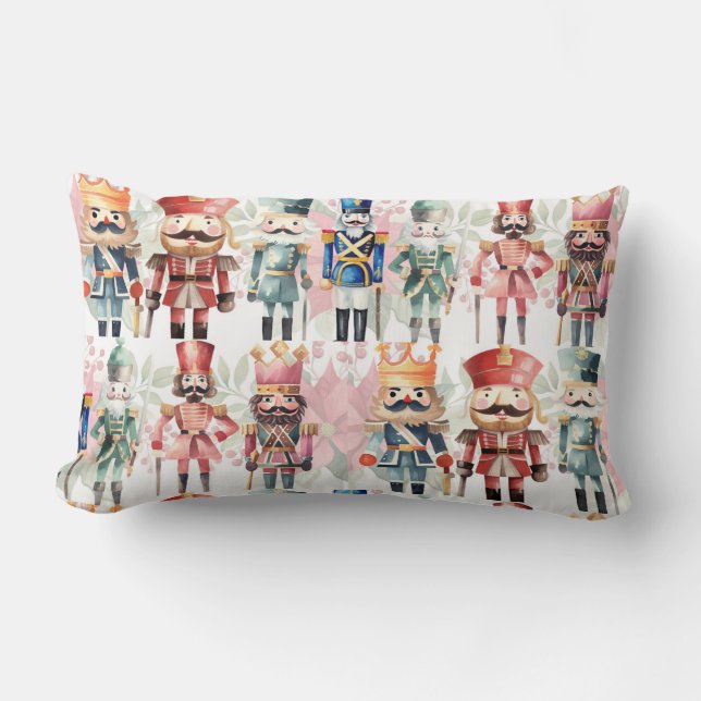 Christmas nutcracker lumbar pillow (Front)