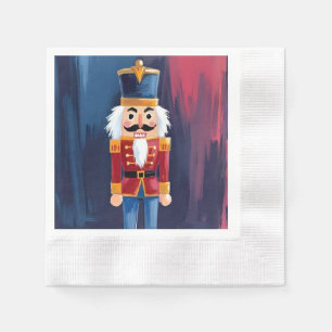 Christmas Nutcracker   Merry Christmas Watercolor Napkins