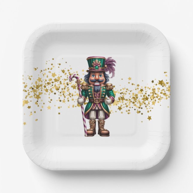 Christmas Nutcracker  Paper Plates (Front)