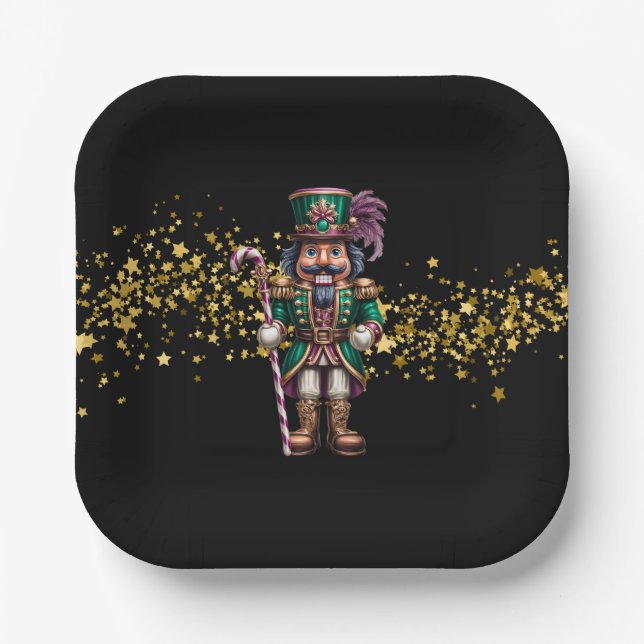 Christmas Nutcracker  Paper Plates (Front)