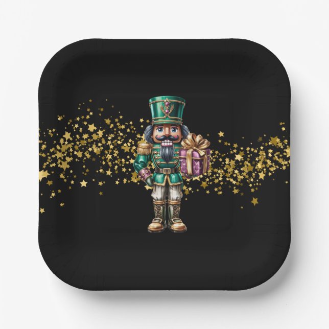 Christmas Nutcracker  Paper Plates (Front)