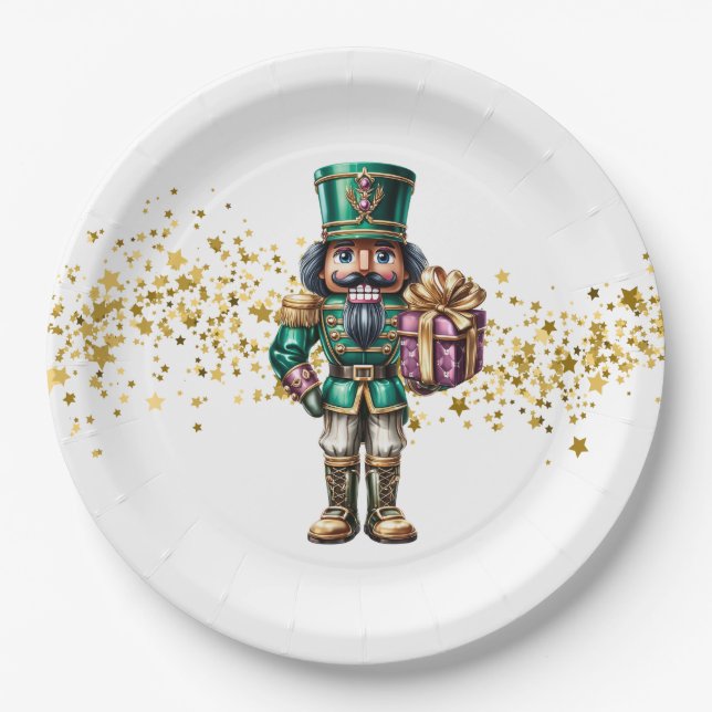 Christmas Nutcracker  Paper Plates (Front)