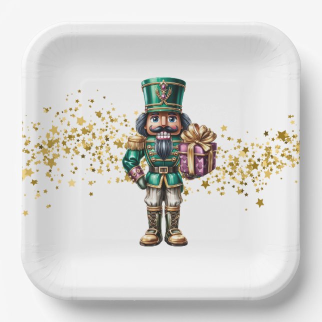 Christmas Nutcracker  Paper Plates (Front)