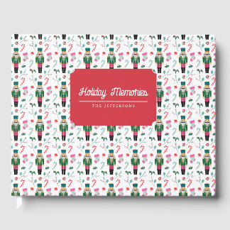 Christmas Nutcracker Personalized Holiday Card Guest Book