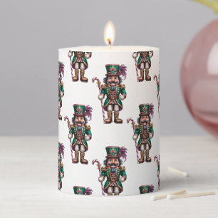 Christmas Nutcracker Pillar Candle