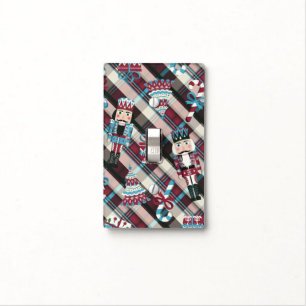 Christmas Nutcracker Plaid Light Switch Cover