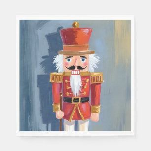 Christmas Nutcracker   Red Soldier Watercolor Napkins